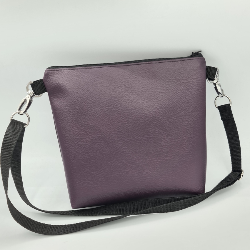Gassitasche / Cross Bag / Hip Bag, Kolibris Aubergine
